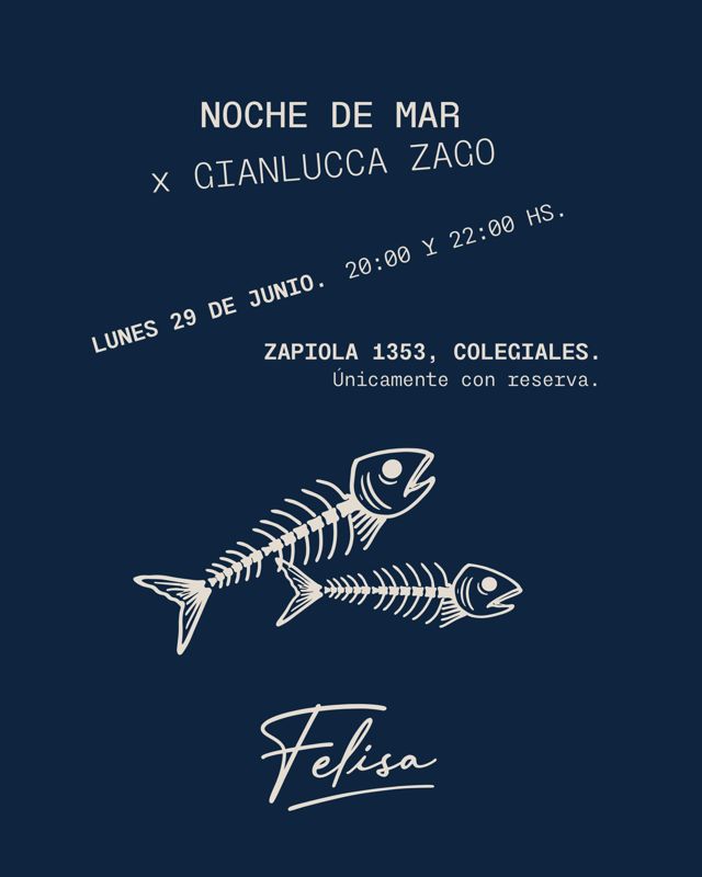 Afiche: Noche de mar x Gianlucca Zago